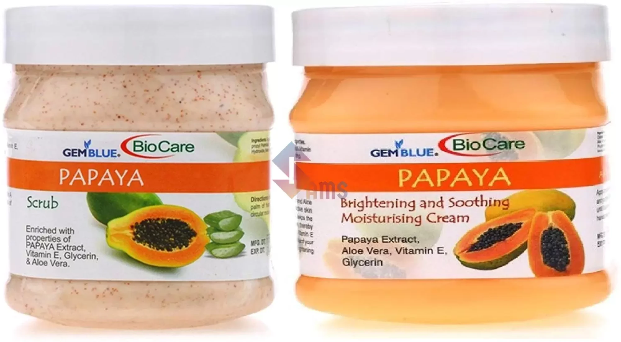 Gemblue Papaya cream & scrub.webp